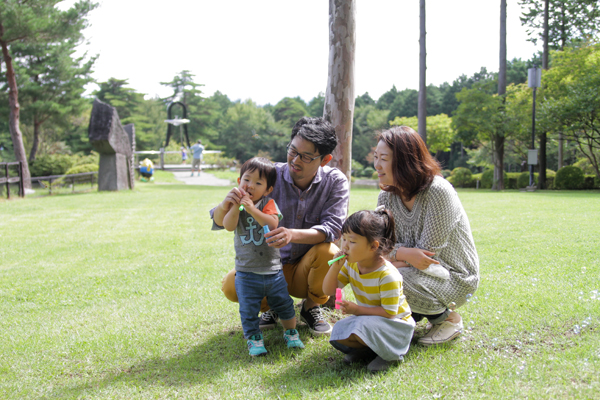 自然の中でのびのび子育てを
